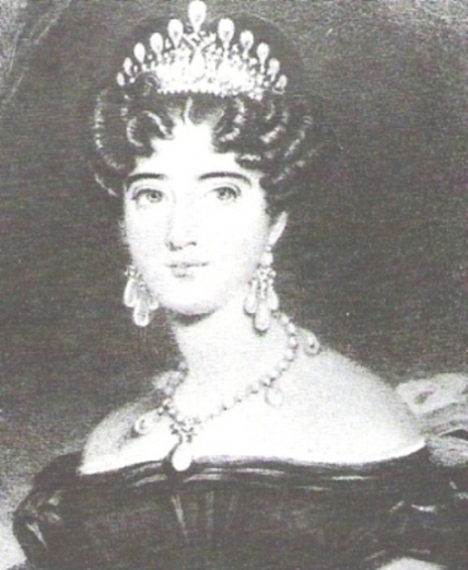 Princess Augusta of Hesse-Cassel wearing the Cambridge Lovers Knot Tiara 