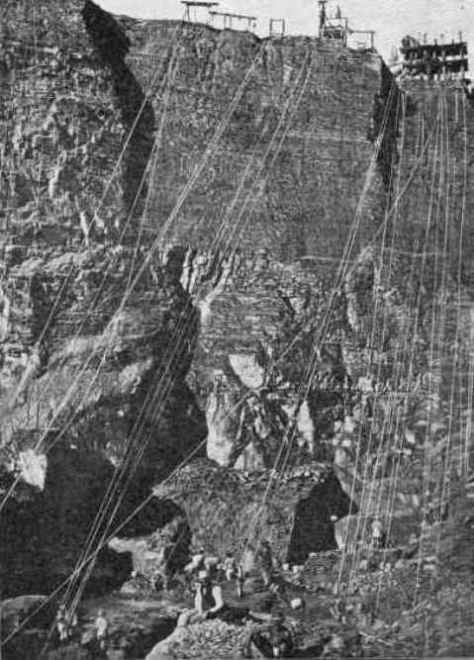 Section of the De Beers Mine in 1874 