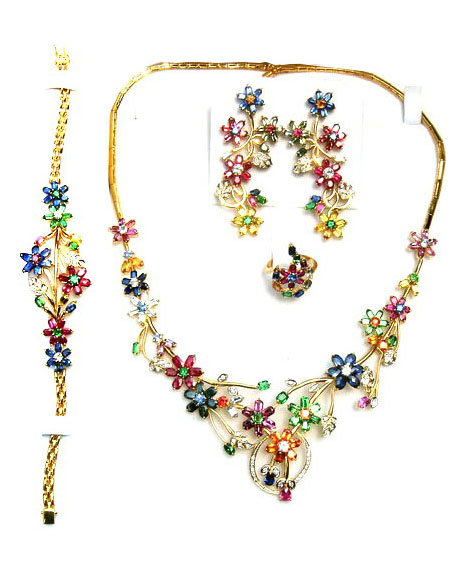 jewelry set with four items,made up of high quality Ceylon(Sri Lanka ...