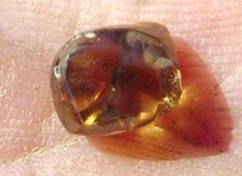 4.38-carat tea-colored diamond discovered by Chad Johnson in 2007 