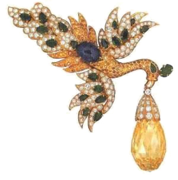 Diamond Pendant Clip from Ganna Walska's Jewelry Collection 